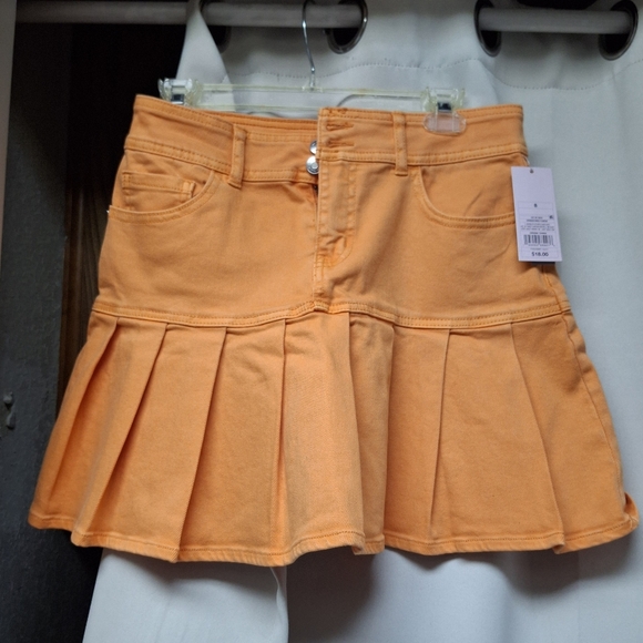 wild fable Dresses & Skirts - Wild Fable Orange Skater Mini Skirt
